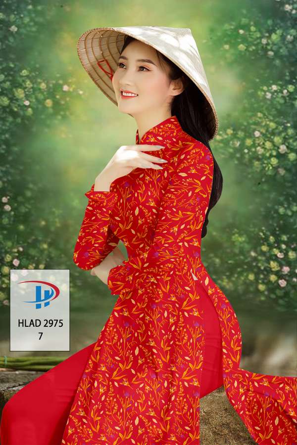 Vải Áo Dài Hoa Đều Độc Đáo AD HLAD2975