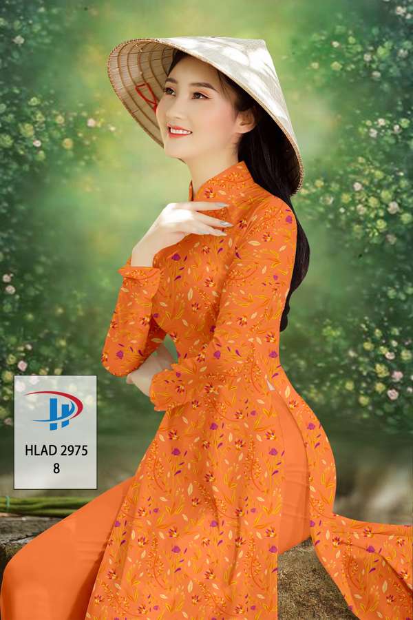 Vải Áo Dài Hoa Đều Độc Đáo AD HLAD2975
