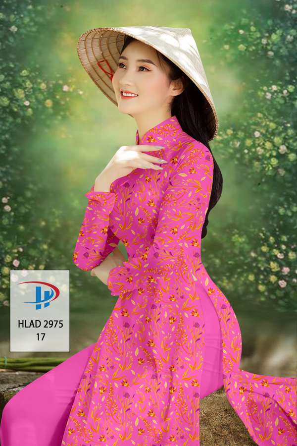 Vải Áo Dài Hoa Đều Độc Đáo AD HLAD2975