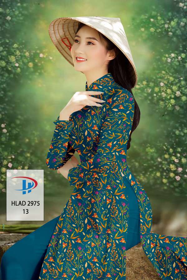 Vải Áo Dài Hoa Đều Độc Đáo AD HLAD2975