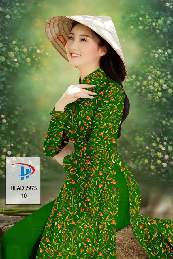 Vải Áo Dài Hoa Đều Độc Đáo AD HLAD2975