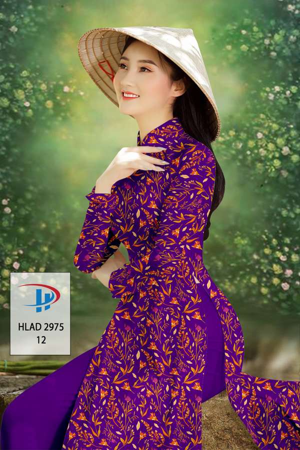 Vải Áo Dài Hoa Đều Độc Đáo AD HLAD2975