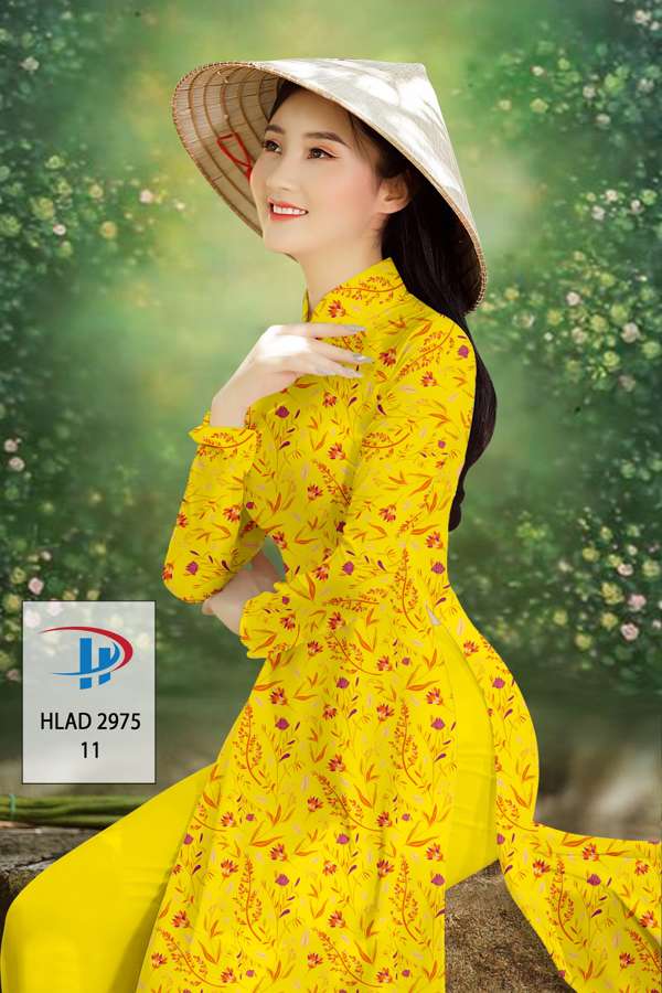 Vải Áo Dài Hoa Đều Độc Đáo AD HLAD2975