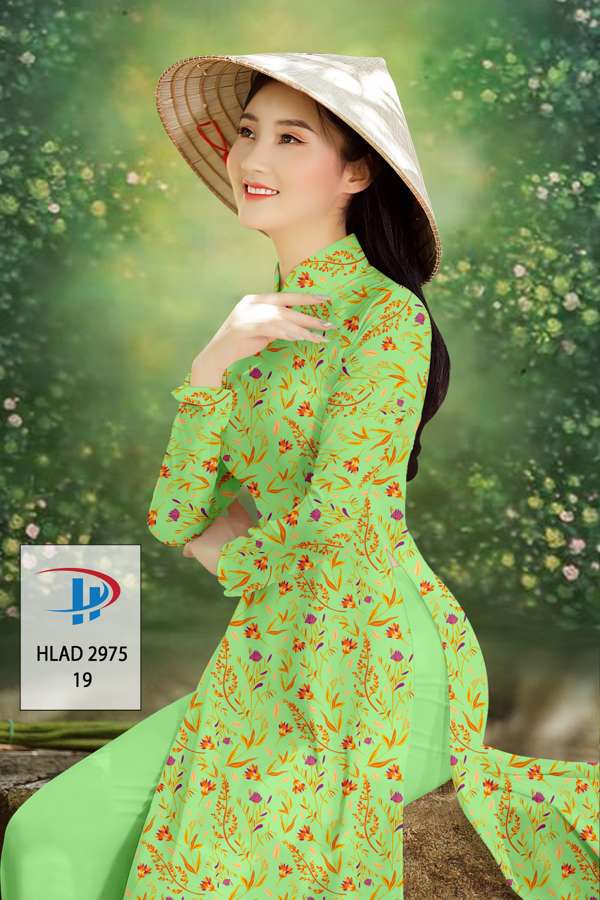 Vải Áo Dài Hoa Đều Độc Đáo AD HLAD2975