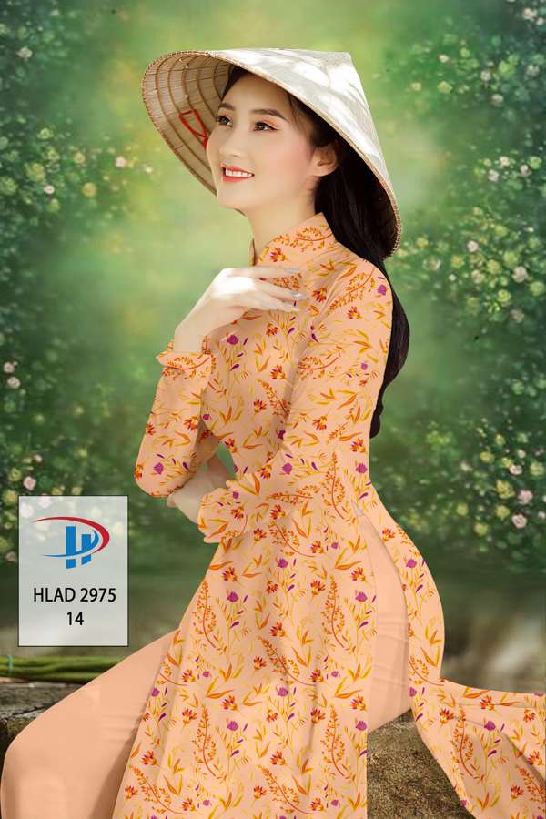 Vải Áo Dài Hoa Đều Độc Đáo AD HLAD2975