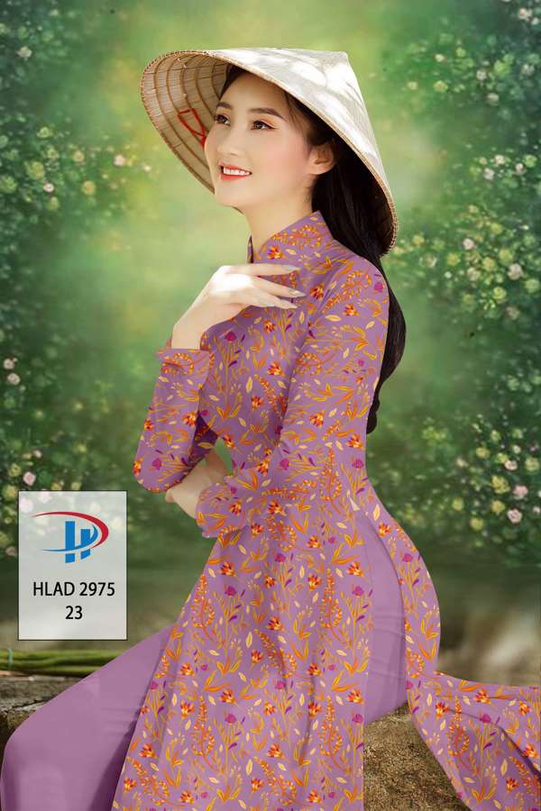 Vải Áo Dài Hoa Đều Độc Đáo AD HLAD2975