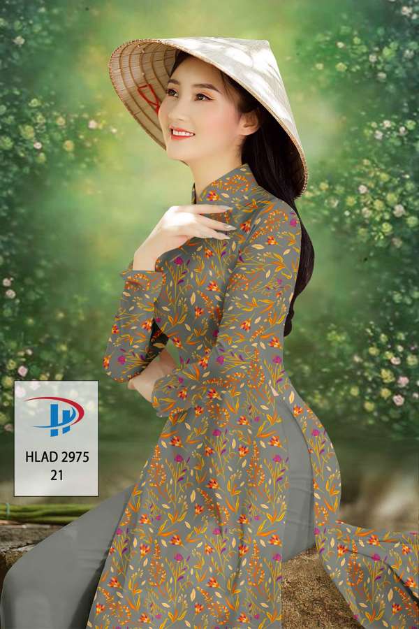 Vải Áo Dài Hoa Đều Độc Đáo AD HLAD2975