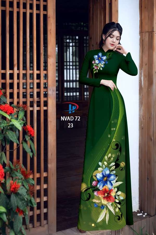 Vải Áo Dài Hoa In 3D Thiết Kế 2021 AD NVAD72 51 Vải Áo Dài Hoa In 3D Thiết Kế 2021 AD NVAD72