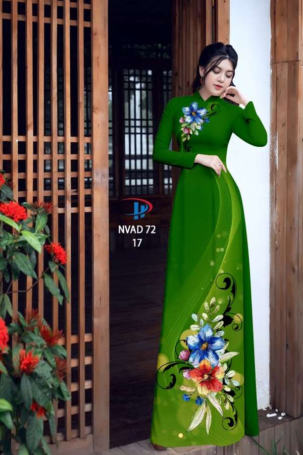 Vải Áo Dài Hoa In 3D Thiết Kế 2021 AD NVAD72 69 Vải Áo Dài Hoa In 3D Thiết Kế 2021 AD NVAD72