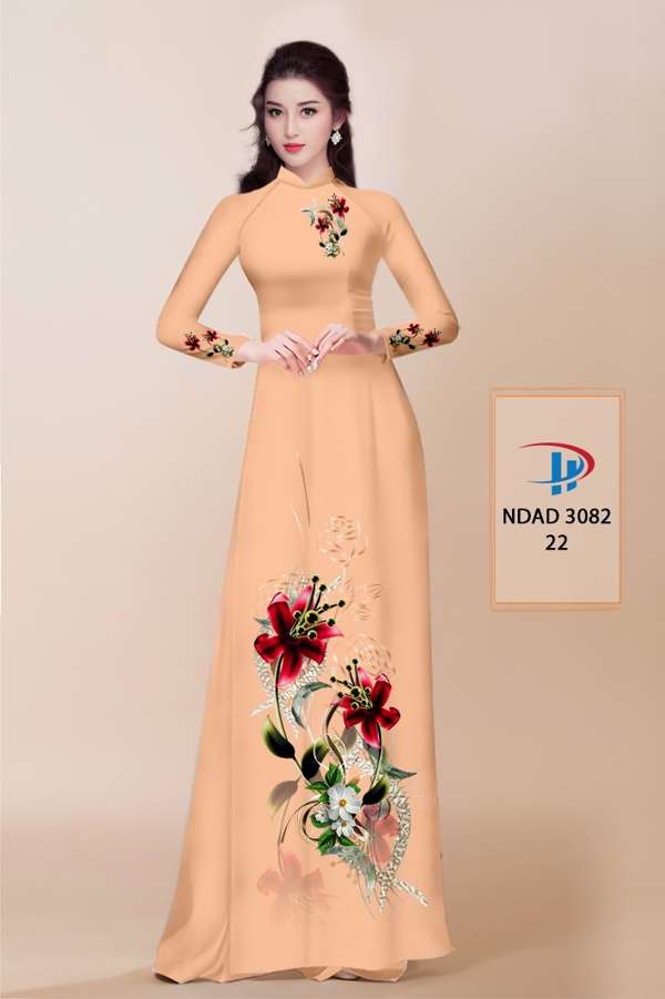 Vải Áo Dài Hoa In 3D Thiết Kế 2021 AD NDAD3082 55 Vải Áo Dài Hoa In 3D Thiết Kế 2021 AD NDAD3082