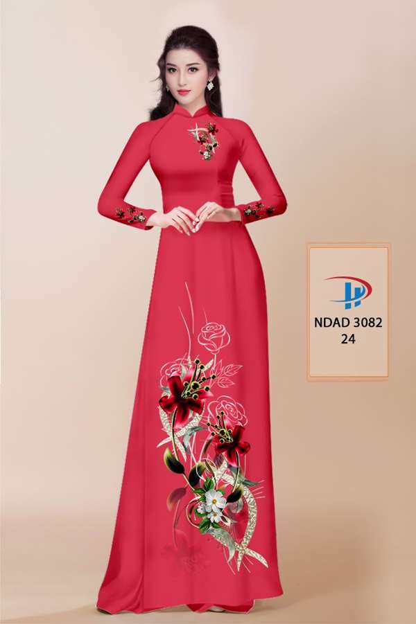 Vải Áo Dài Hoa In 3D Thiết Kế 2021 AD NDAD3082 57 Vải Áo Dài Hoa In 3D Thiết Kế 2021 AD NDAD3082