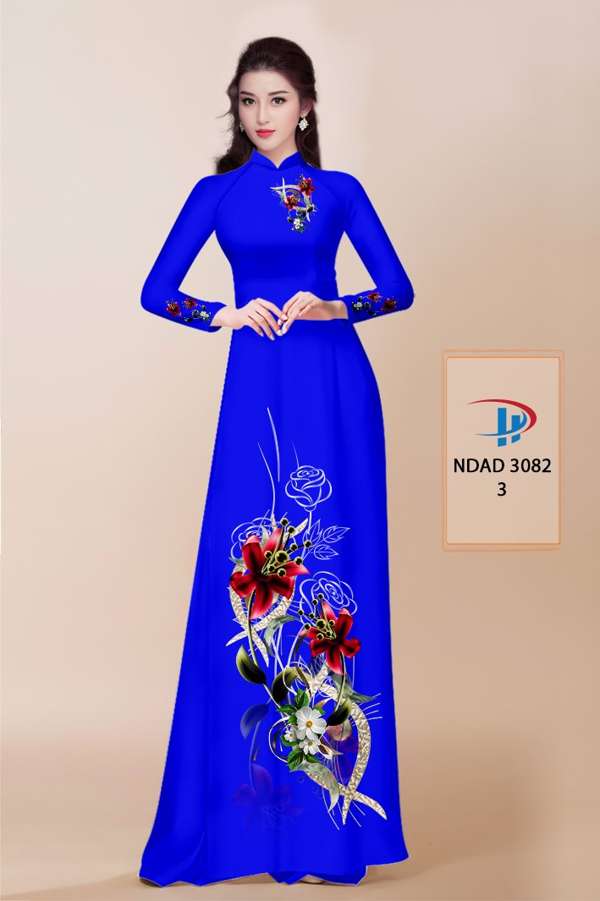 Vải Áo Dài Hoa In 3D Thiết Kế 2021 AD NDAD3082 62 Vải Áo Dài Hoa In 3D Thiết Kế 2021 AD NDAD3082