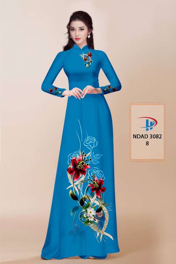 Vải Áo Dài Hoa In 3D Thiết Kế 2021 AD NDAD3082 67 Vải Áo Dài Hoa In 3D Thiết Kế 2021 AD NDAD3082