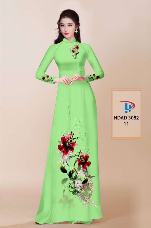 Vải Áo Dài Hoa In 3D Thiết Kế 2021 AD NDAD3082 68 Vải Áo Dài Hoa In 3D Thiết Kế 2021 AD NDAD3082
