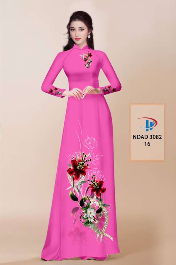 Vải Áo Dài Hoa In 3D Thiết Kế 2021 AD NDAD3082 73 Vải Áo Dài Hoa In 3D Thiết Kế 2021 AD NDAD3082