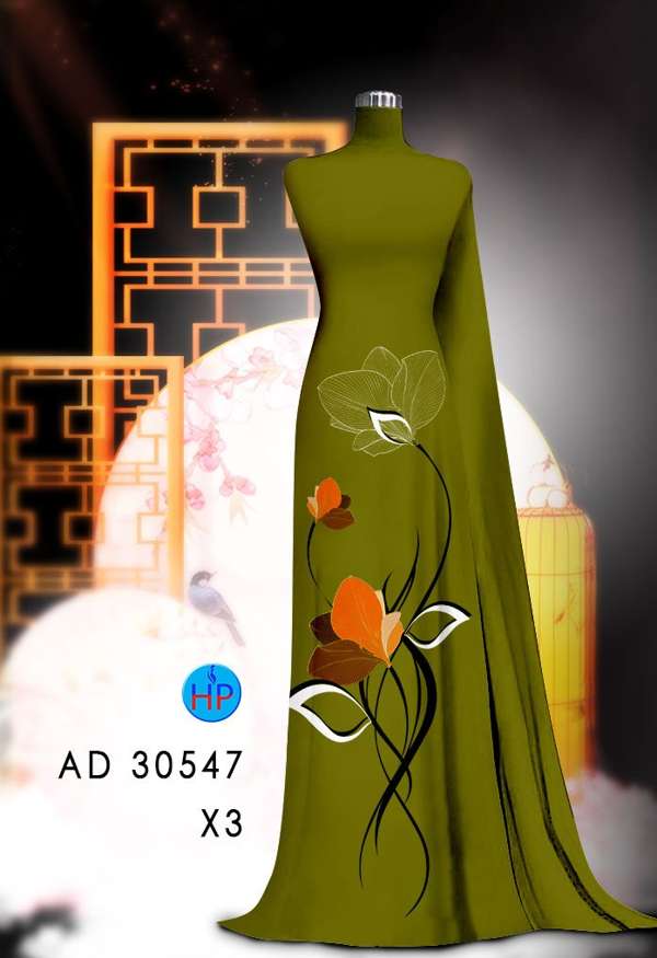 Vải Áo Dài Hoa In 3D Mới Ra AD 30547 64 Vải Áo Dài Hoa In 3D Mới Ra AD 30547