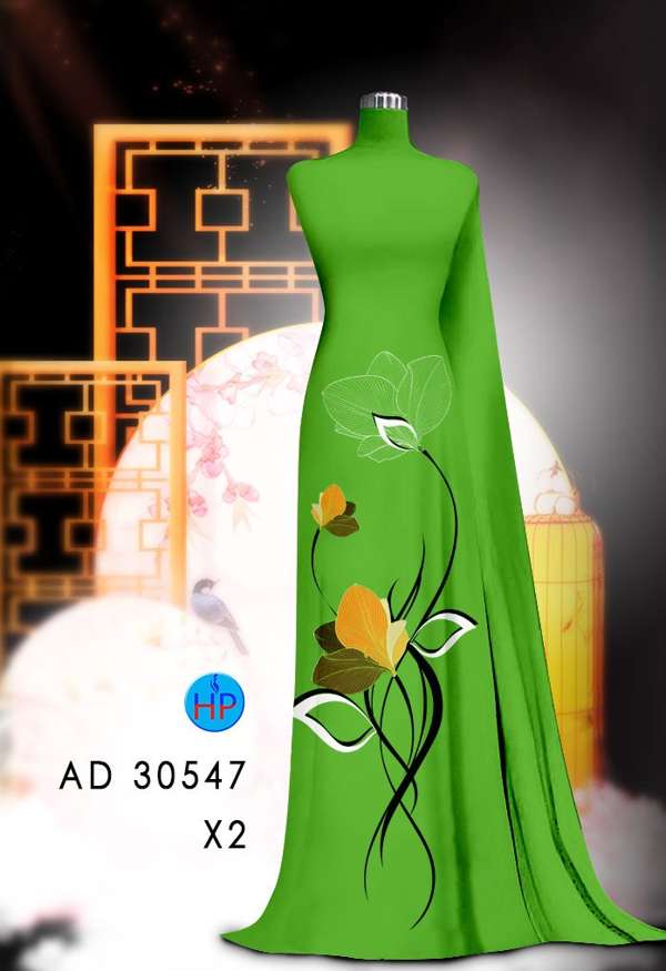 Vải Áo Dài Hoa In 3D Mới Ra AD 30547 65 Vải Áo Dài Hoa In 3D Mới Ra AD 30547