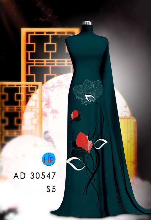 Vải Áo Dài Hoa In 3D Mới Ra AD 30547 68 Vải Áo Dài Hoa In 3D Mới Ra AD 30547