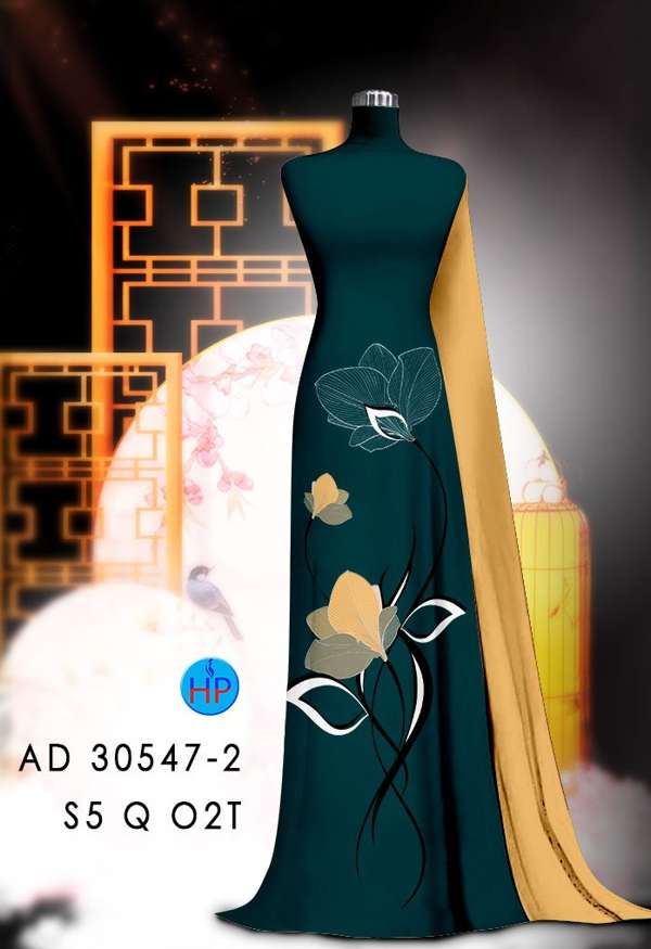Vải Áo Dài Hoa In 3D Mới Ra AD 30547 75 Vải Áo Dài Hoa In 3D Mới Ra AD 30547