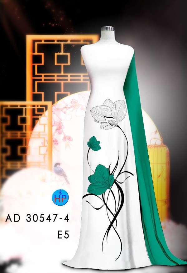 Vải Áo Dài Hoa In 3D Mới Ra AD 30547 80 Vải Áo Dài Hoa In 3D Mới Ra AD 30547