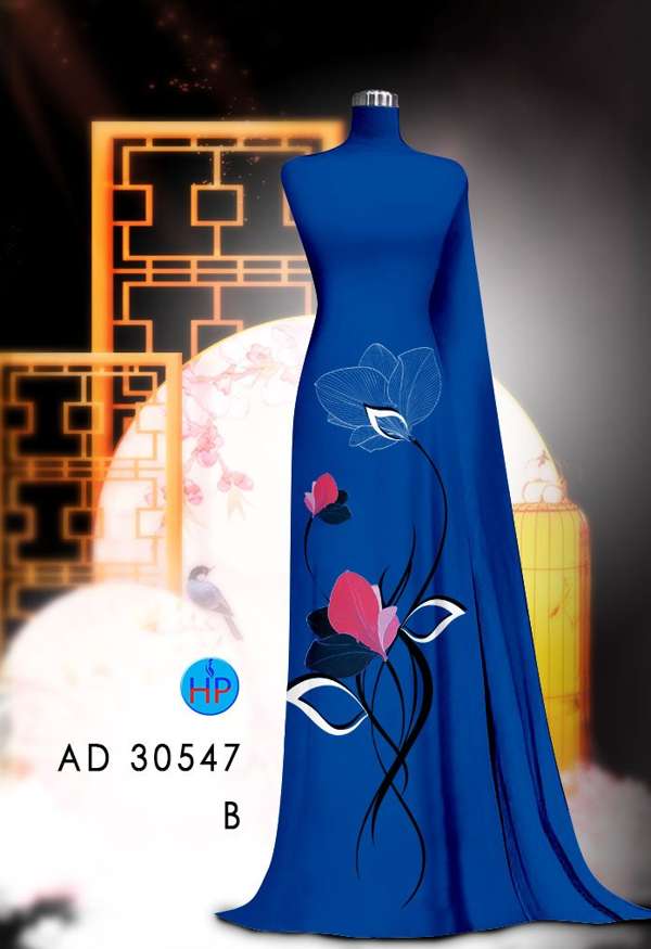 Vải Áo Dài Hoa In 3D Mới Ra AD 30547 85 Vải Áo Dài Hoa In 3D Mới Ra AD 30547