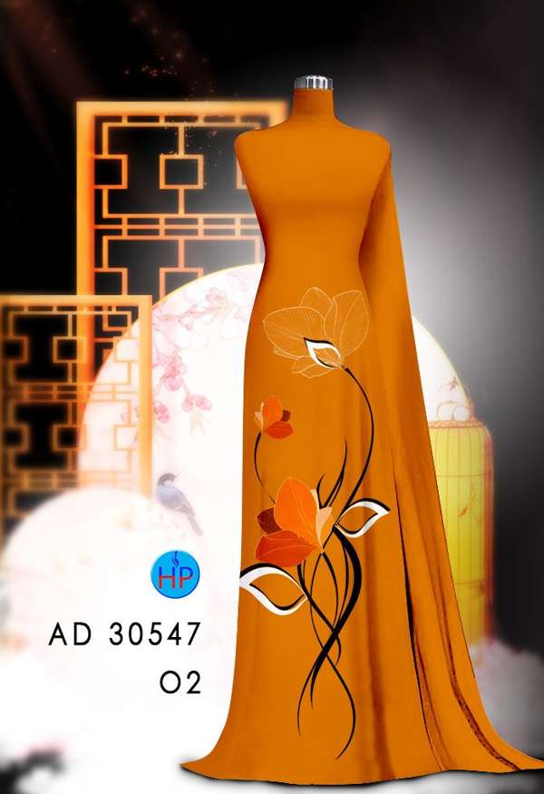Vải Áo Dài Hoa In 3D Mới Ra AD 30547 83 Vải Áo Dài Hoa In 3D Mới Ra AD 30547