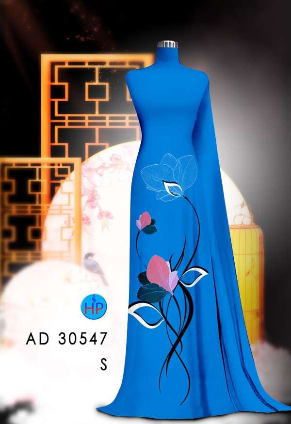 Vải Áo Dài Hoa In 3D Mới Ra AD 30547 84 Vải Áo Dài Hoa In 3D Mới Ra AD 30547