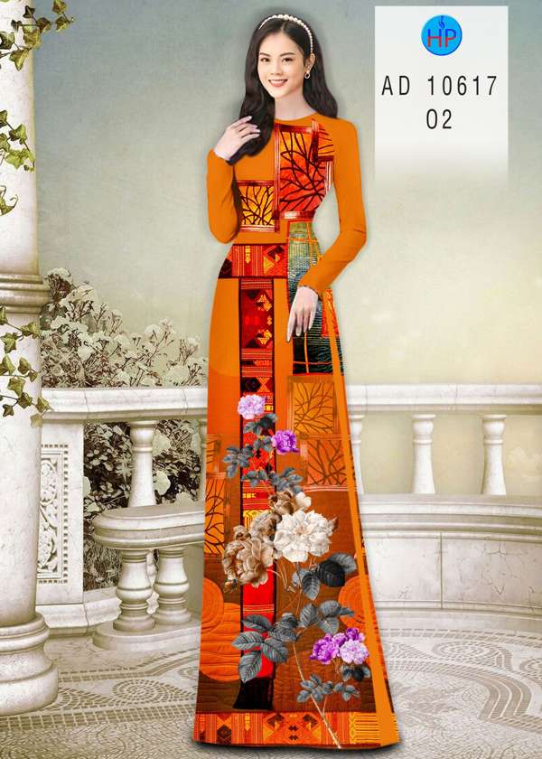 Vải Áo Dài Hoa Văn Thiết Kế 2021 AD 10617 40 Vải Áo Dài Hoa Văn Thiết Kế 2021 AD 10617