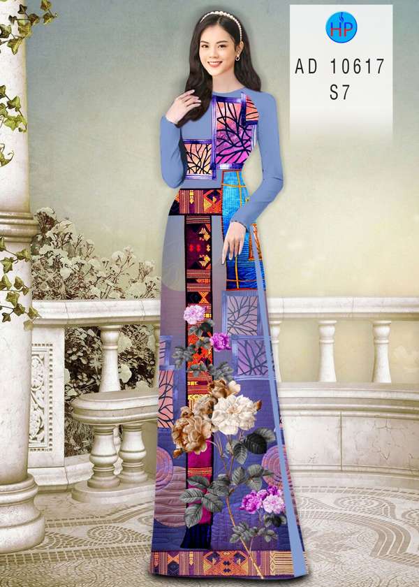 Vải Áo Dài Hoa Văn Thiết Kế 2021 AD 10617 43 Vải Áo Dài Hoa Văn Thiết Kế 2021 AD 10617