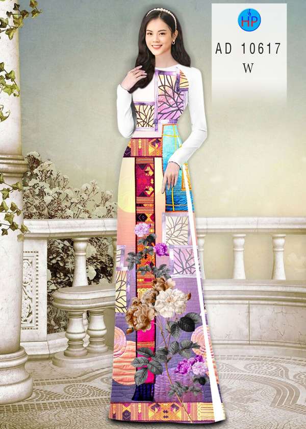Vải Áo Dài Hoa Văn Thiết Kế 2021 AD 10617 48 Vải Áo Dài Hoa Văn Thiết Kế 2021 AD 10617