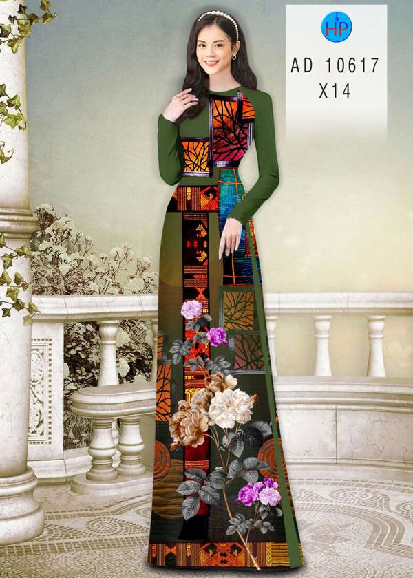 Vải Áo Dài Hoa Văn Thiết Kế 2021 AD 10617 51 Vải Áo Dài Hoa Văn Thiết Kế 2021 AD 10617