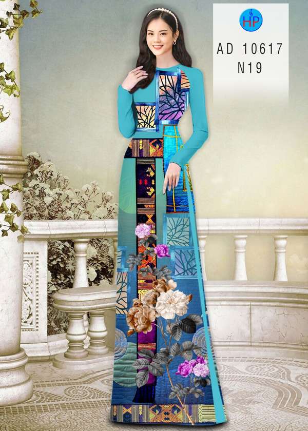 Vải Áo Dài Hoa Văn Thiết Kế 2021 AD 10617 50 Vải Áo Dài Hoa Văn Thiết Kế 2021 AD 10617