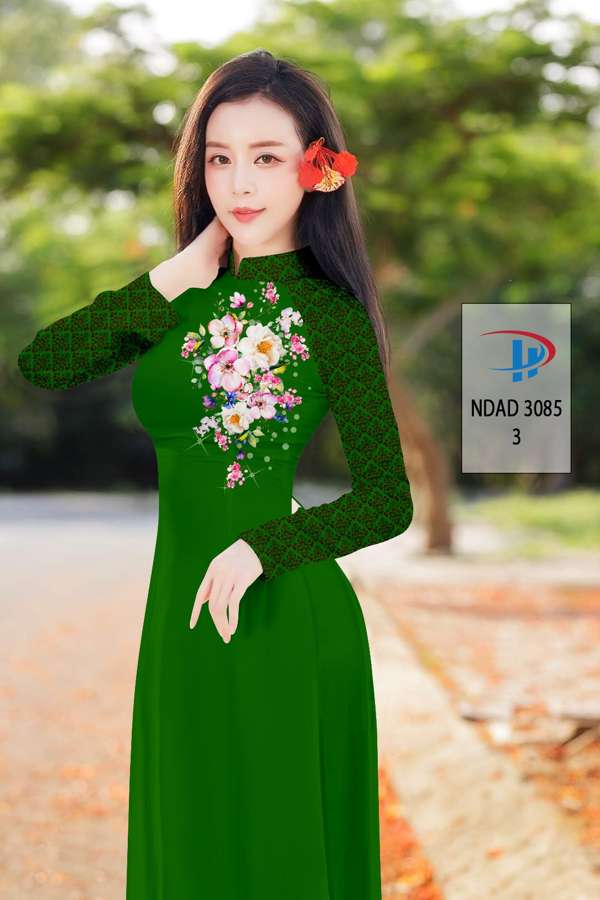 Vải Áo Dài Hoa In 3D Vừa Ra AD NDAD3085 58 Vải Áo Dài Hoa In 3D Vừa Ra AD NDAD3085