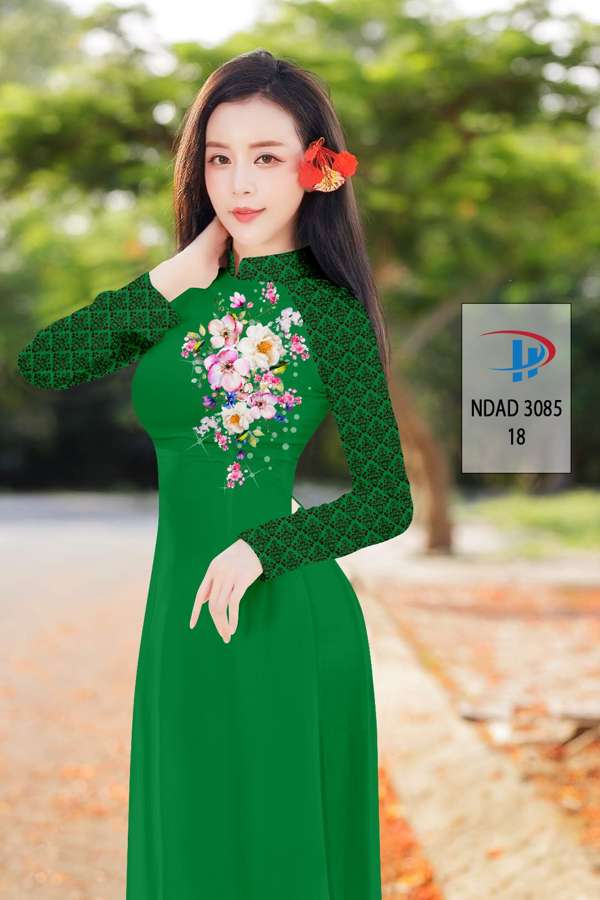 Vải Áo Dài Hoa In 3D Vừa Ra AD NDAD3085 72 Vải Áo Dài Hoa In 3D Vừa Ra AD NDAD3085
