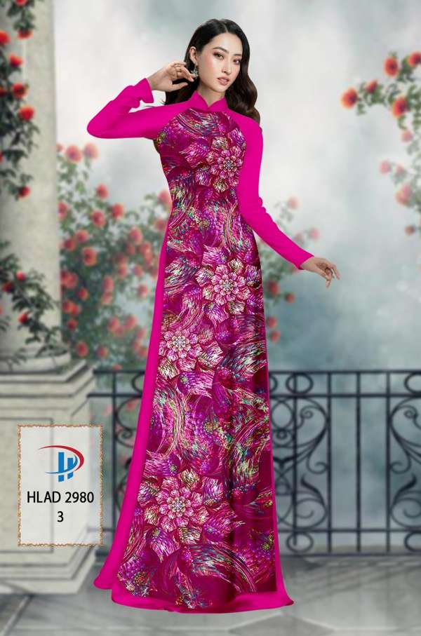 Vải Áo Dài Hoa Văn Thiết Kế 2021 AD HLAD2980 35 Vải Áo Dài Hoa Văn Thiết Kế 2021 AD HLAD2980