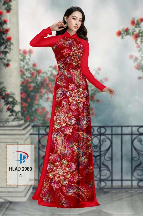 Vải Áo Dài Hoa Văn Thiết Kế 2021 AD HLAD2980 36 Vải Áo Dài Hoa Văn Thiết Kế 2021 AD HLAD2980