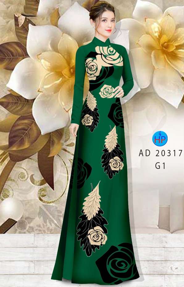 Vải Áo Dài Hoa Hồng Mới Ra AD 20317 38 Vải Áo Dài Hoa Hồng Mới Ra AD 20317