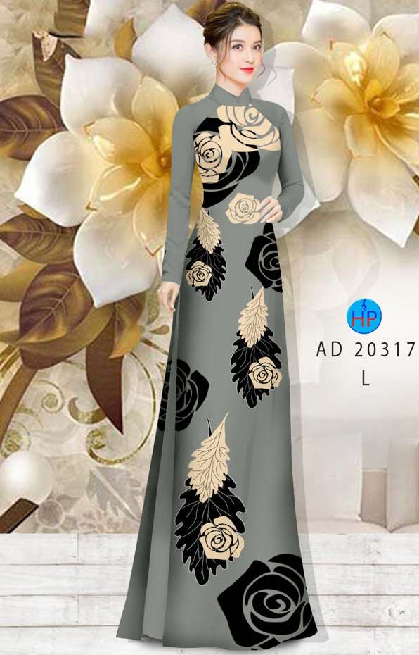 Vải Áo Dài Hoa Hồng Mới Ra AD 20317 39 Vải Áo Dài Hoa Hồng Mới Ra AD 20317