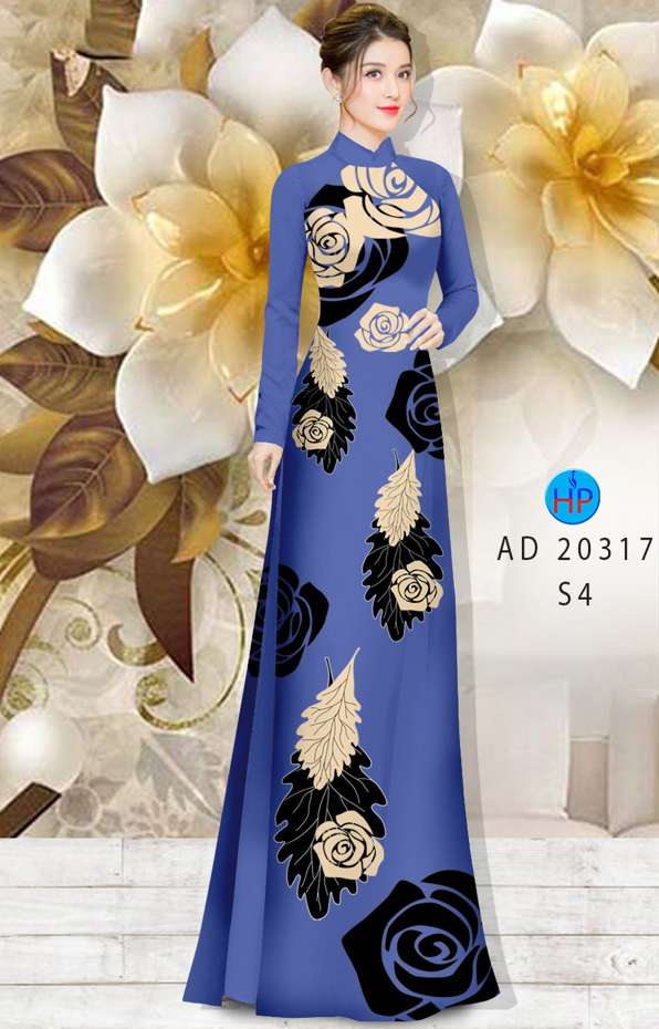 Vải Áo Dài Hoa Hồng Mới Ra AD 20317 42 Vải Áo Dài Hoa Hồng Mới Ra AD 20317