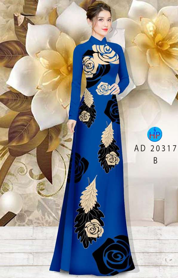 Vải Áo Dài Hoa Hồng Mới Ra AD 20317 45 Vải Áo Dài Hoa Hồng Mới Ra AD 20317