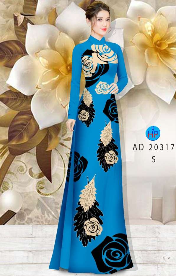 Vải Áo Dài Hoa Hồng Mới Ra AD 20317 47 Vải Áo Dài Hoa Hồng Mới Ra AD 20317