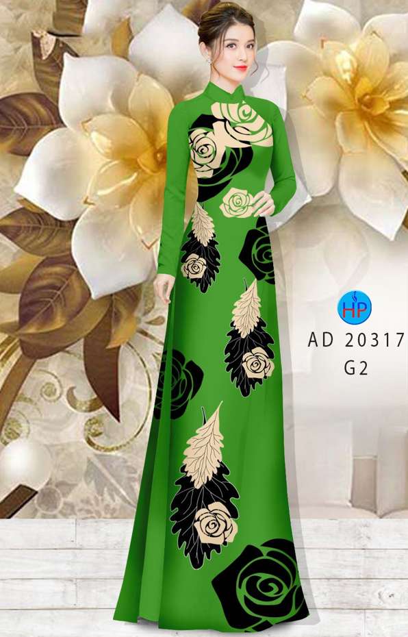 Vải Áo Dài Hoa Hồng Mới Ra AD 20317 52 Vải Áo Dài Hoa Hồng Mới Ra AD 20317