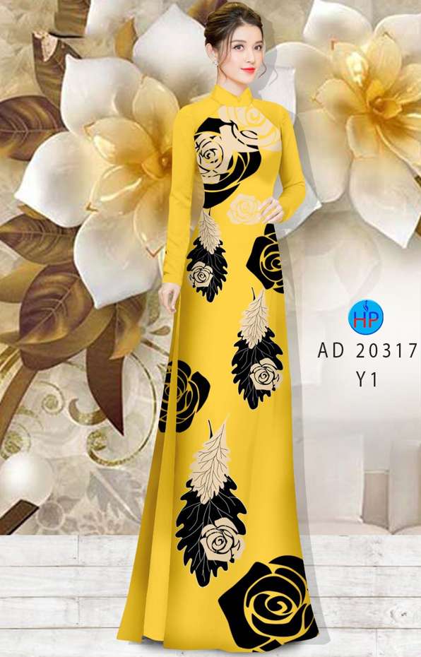 Vải Áo Dài Hoa Hồng Mới Ra AD 20317 51 Vải Áo Dài Hoa Hồng Mới Ra AD 20317