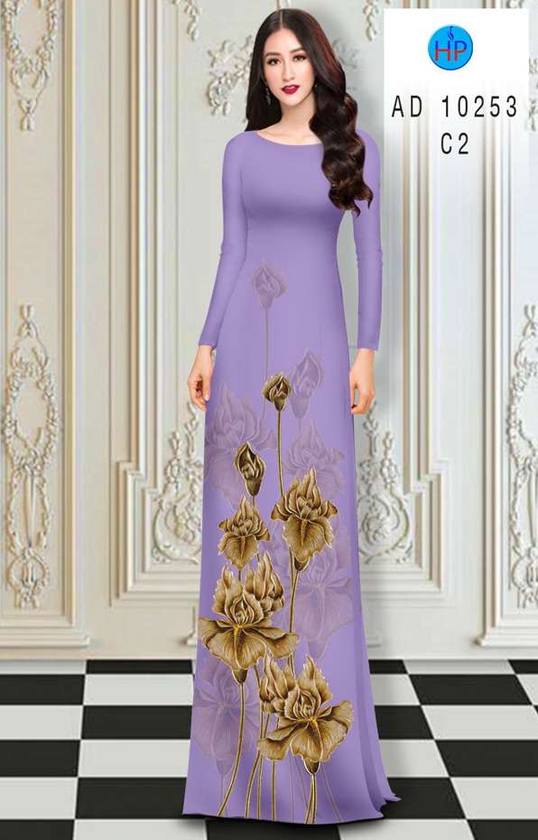 Vải Áo Dài Hoa In 3D Vừa Ra AD 10253 37 Vải Áo Dài Hoa In 3D Vừa Ra AD 10253