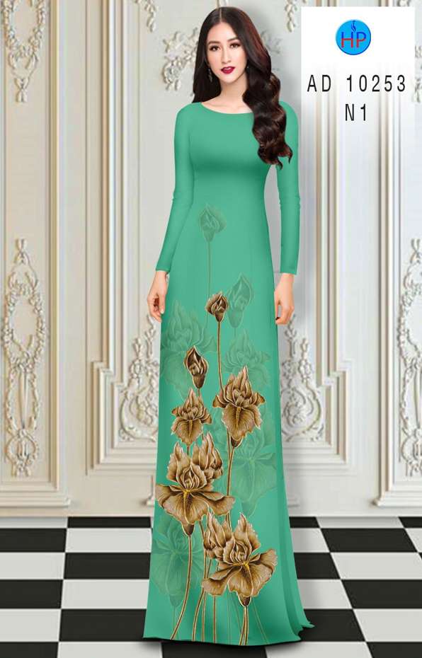 Vải Áo Dài Hoa In 3D Vừa Ra AD 10253 43 Vải Áo Dài Hoa In 3D Vừa Ra AD 10253