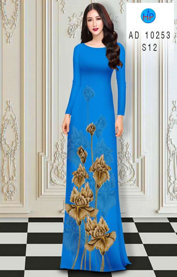 Vải Áo Dài Hoa In 3D Vừa Ra AD 10253 49 Vải Áo Dài Hoa In 3D Vừa Ra AD 10253