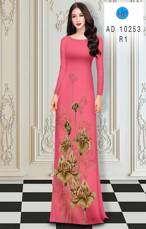 Vải Áo Dài Hoa In 3D Vừa Ra AD 10253 46 Vải Áo Dài Hoa In 3D Vừa Ra AD 10253