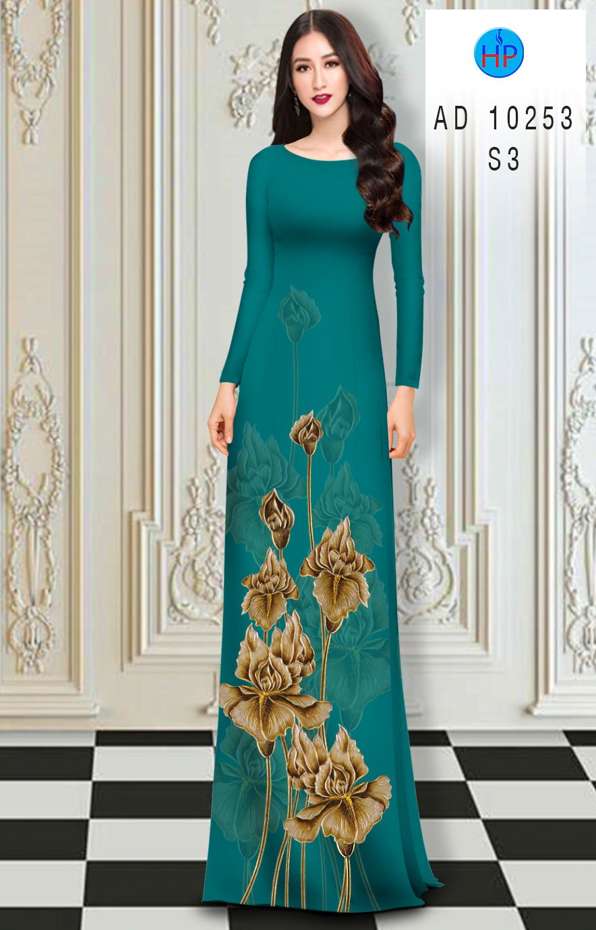 Vải Áo Dài Hoa In 3D Vừa Ra AD 10253 48 Vải Áo Dài Hoa In 3D Vừa Ra AD 10253