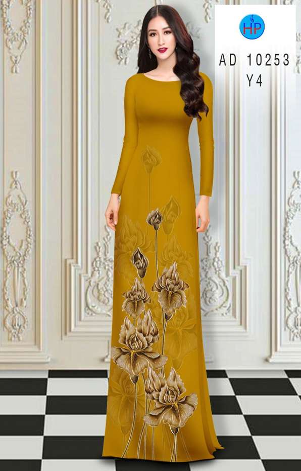 Vải Áo Dài Hoa In 3D Vừa Ra AD 10253 51 Vải Áo Dài Hoa In 3D Vừa Ra AD 10253