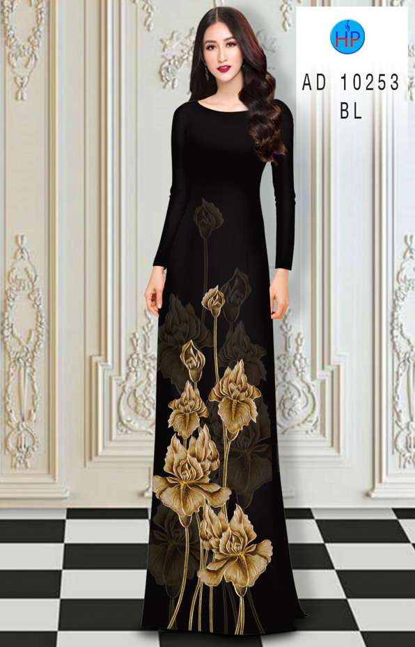 Vải Áo Dài Hoa In 3D Vừa Ra AD 10253 52 Vải Áo Dài Hoa In 3D Vừa Ra AD 10253